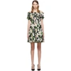 Dolce & Gabbana Off-the-shoulder Ruffled Floral-print Cotton-poplin Dress In Hnkk8 Black