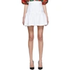 DOLCE & GABBANA DOLCE AND GABBANA WHITE JACQUARD MINISKIRT