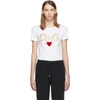 DOLCE & GABBANA DOLCE AND GABBANA WHITE DG HEART T-SHIRT