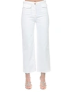 VALENTINO WHITE COTTON WOVEN BELT trousers,RB3DD07W 4EC0BO