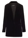 EMPORIO ARMANI Satin-Trim Velvet Jacket