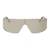 STELLA MCCARTNEY STELLA MCCARTNEY SILVER LOGO SHIELD SUNGLASSES