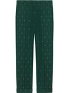 GUCCI INTERLOCKING G STRIPE WOOL PANT