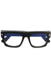 Tom Ford Square Frame Glasses In Black