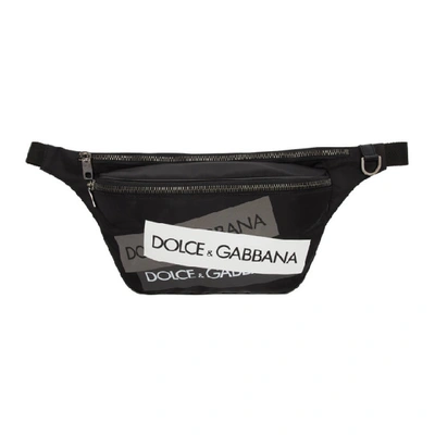 Dolce & Gabbana Dolce And Gabbana Black Logo Tape Street Fanny Pack