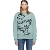 DSQUARED2 Blue Logo Reindeer Sweater