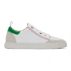THOM BROWNE THOM BROWNE MULTICOLOR LEATHER CUPSOLE SNEAKERS
