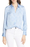 EQUIPMENT LEEMA BUTTON-UP BLOUSE,19-2-005188-E577