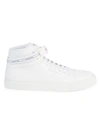 Buscemi Sport Leather High-top Sneakers In White
