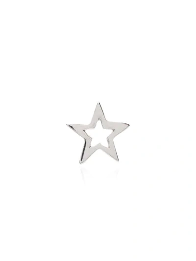 Loquet 18k White Gold Star Charm