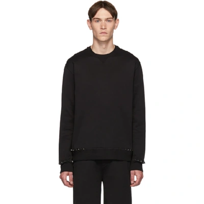 Valentino Rockstud Sweatshirt In Black