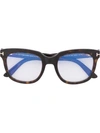 Tom Ford Tortoise Shell Square Sunglasses In Brown