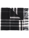 BURBERRY BURBERRY THE CLASSIC CHECK CASHMERE SCARF - 黑色