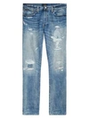 POLO RALPH LAUREN Varick Slim Straight Distressed Jeans