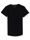 DEREK ROSE DEREK ROSE WOMEN'S LEISURE T-SHIRT LARA MICRO MODAL STRETCH BLACK,1225-LARA001BLA