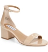 Steve Madden Irenee Ankle Strap Sandal In Blush Patent Leather