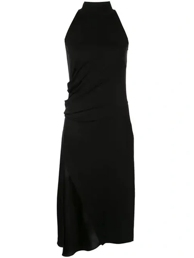Brunello Cucinelli Mock-neck Stretch Jersey Dress In C036 Black