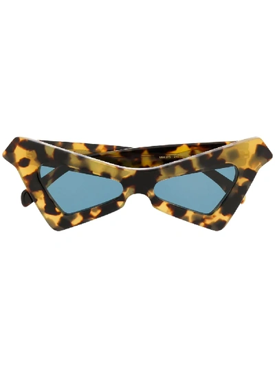 Marni Oversized Sunglasses In Braun