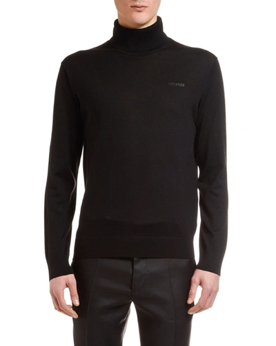 Dsquared2 Men's Wool Turtleneck Jumper In Black