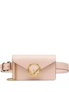 FENDI F LOGO PLAQUE BELT BAG