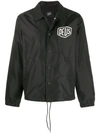 Deus Ex Machina Logo Print Shirt Jacket In Black