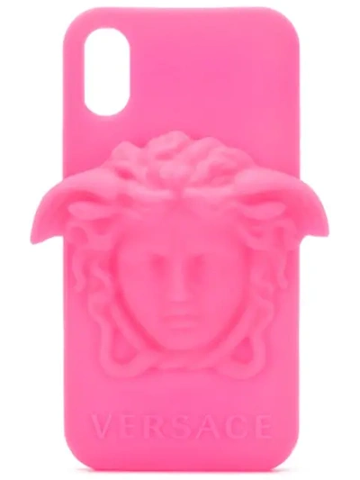 Versace Iphone X Case - 粉色 In D6l Lipstick