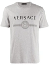 VERSACE VERSACE LOGO PRINT T-SHIRT - 灰色