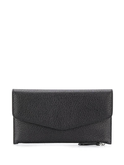 Maison Margiela Grained Wallet In Black