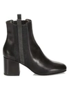 BRUNELLO CUCINELLI Lissato Leather City Heel Boots