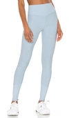 Alo Yoga High Waist Lounge Legging In Powder Blue Heather