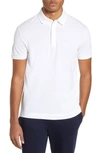 Lacoste Stretch Cotton Paris Regular Fit Polo Shirt In White
