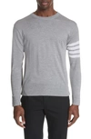 THOM BROWNE MERINO WOOL PULLOVER,MKA002A-00014