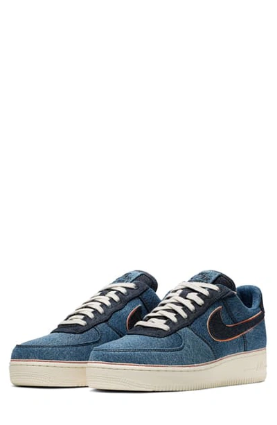 Nike Air Force 1 '07 Premium Sneaker In Stonewash Blue/ Dark Obsidian