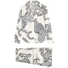Desmond & Dempsey The Jag Printed Cotton Pyjama Set In White