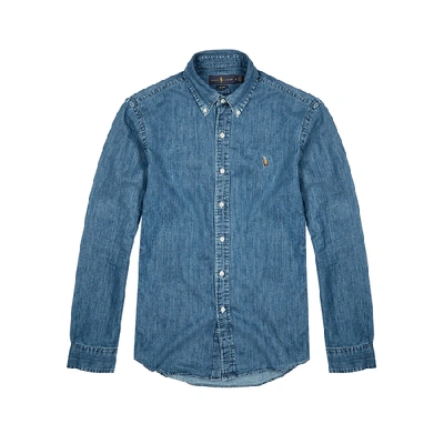 Polo Ralph Lauren Chemise Denim En Coton In Blue