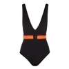 ZIMMERMANN Goldie black belted swimsuit