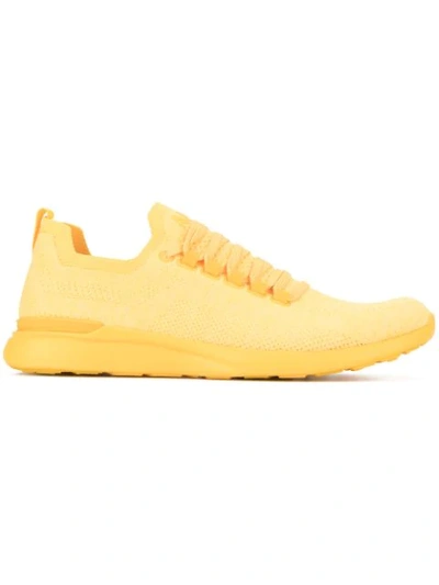 Apl Athletic Propulsion Labs 'techloom Breeze' Lace Up Running Trainers In Yellow