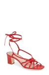 Loeffler Randall Libby Sandal In Cherry Red