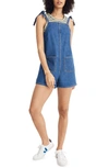 MADEWELL TIE STRAP SHORT OVERALLS,L4490
