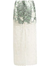 PACO RABANNE FLORAL LACE SKIRT