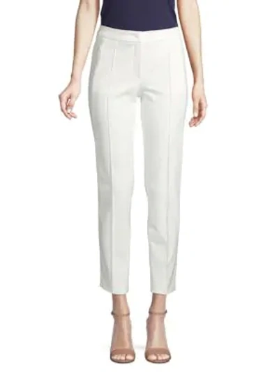 Escada Straight-leg Ankle Pants In Natural