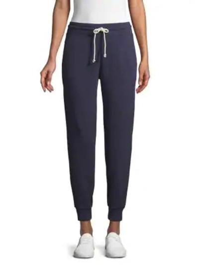 Vince Drawstring Stretch Jogger Pants In Midnight