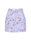 Lhd Floral Print Claude Skirt Purple