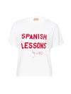 LHD WHITE SPANISH LESSONS TEE WHITE,LHD-03-CO0016-Y-W