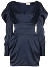ALEXANDRE VAUTHIER RUCHED SLEEVE MINI DRESS,191DR1030 0191-1015