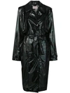 CHRISTOPHER KANE IRIDESCENT OIL TRENCH COAT,558023