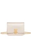 BURBERRY LEATHER BELTED TB BAG,8012202