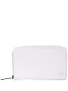 OFF-WHITE White leather wallet bag,OWNC012S19423044