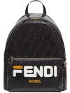 FENDI FENDI MANIA DOUBLE F LOGO BACKPACK,7VZ042 A5N7