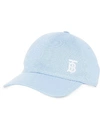 BURBERRY Blue Monogram Baseball Cap,8015885